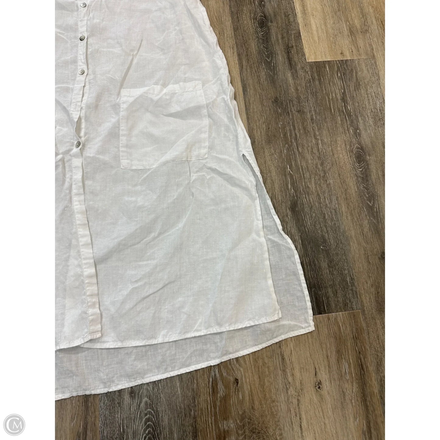 Dress Casual Midi By Eileen Fisher In White, Size: M