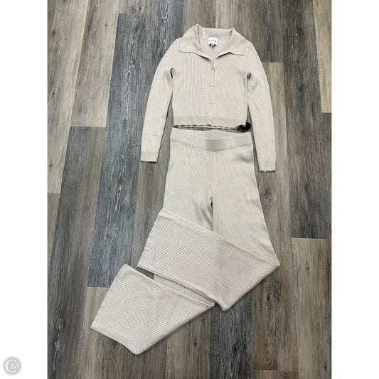 Pants Set 2pc By Pink Rose In Beige, Size: M