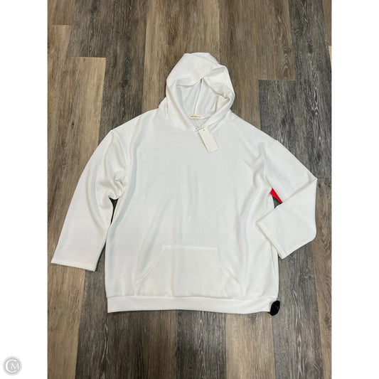 Sweatshirt Hoodie By OnEleven In White, Size: L
