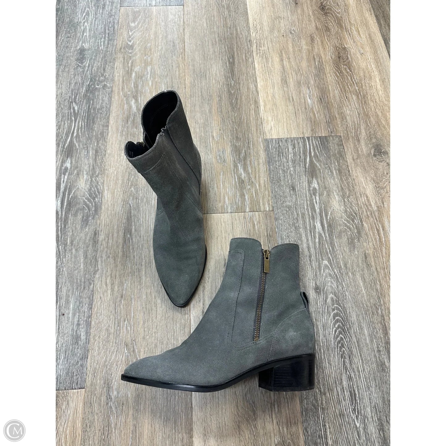 Boots Ankle Heels By Cole-haan In Grey, Size: 7.5