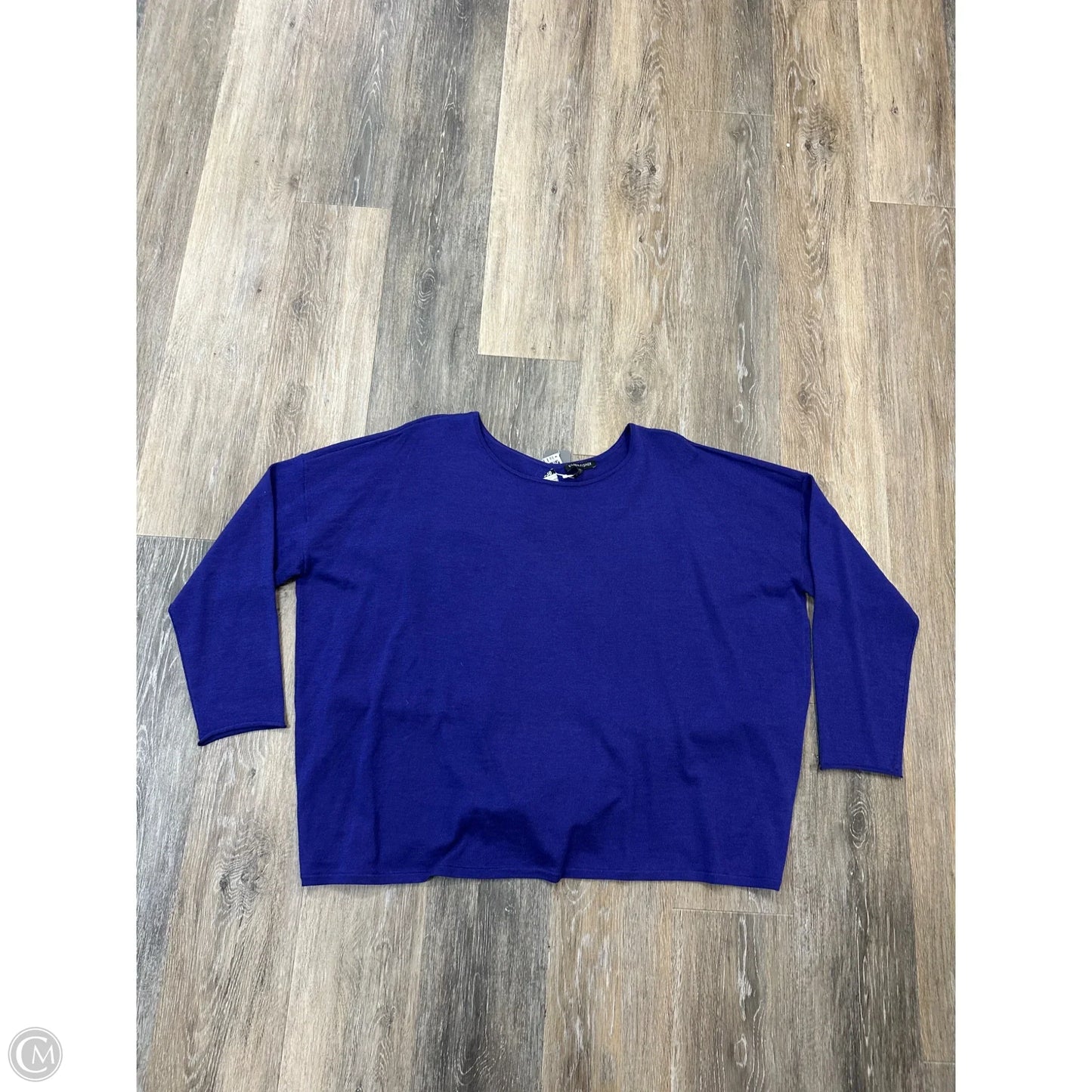 Sweater By Eileen Fisher In Purple, Size: Xl