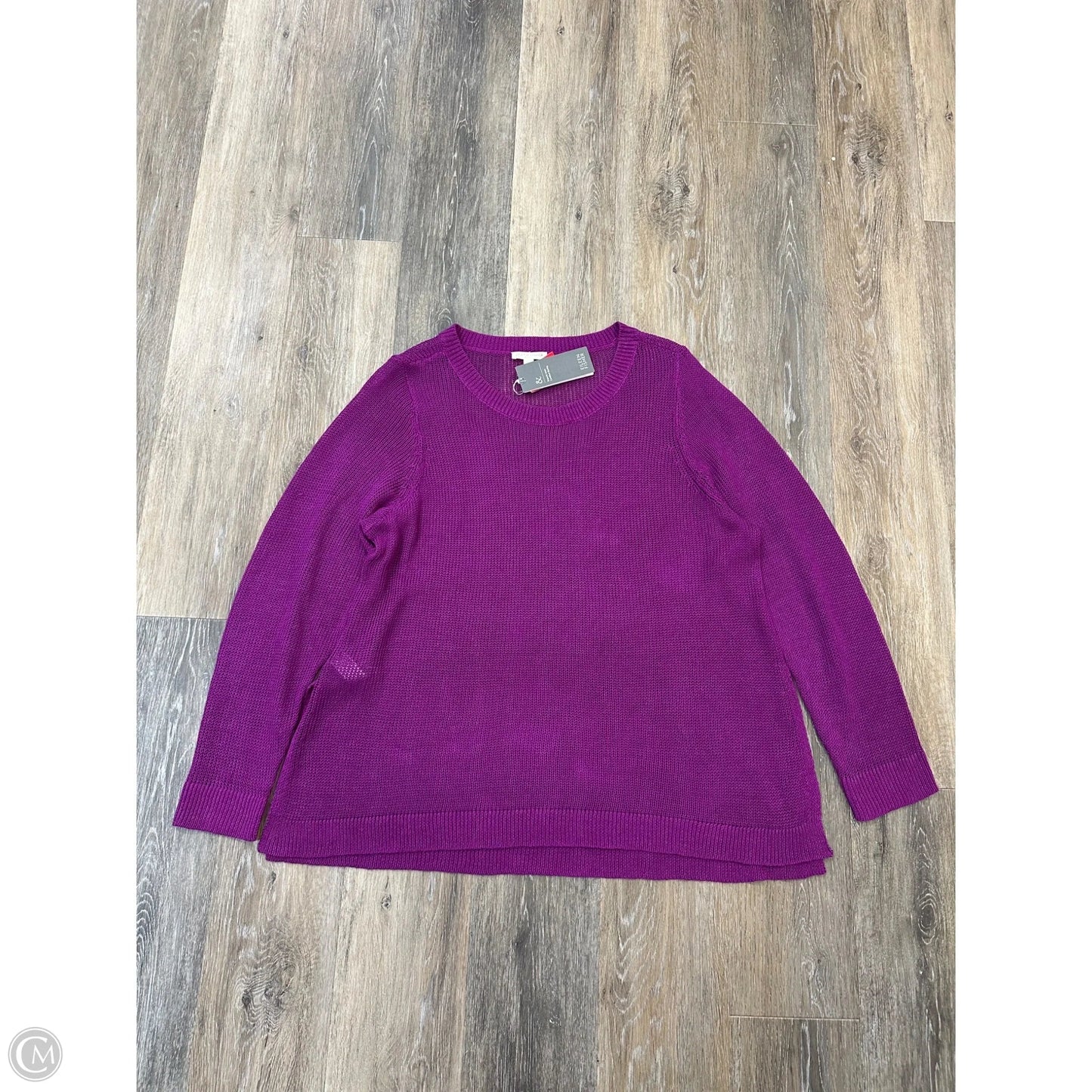 Sweater By Eileen Fisher In Pink, Size: 1x