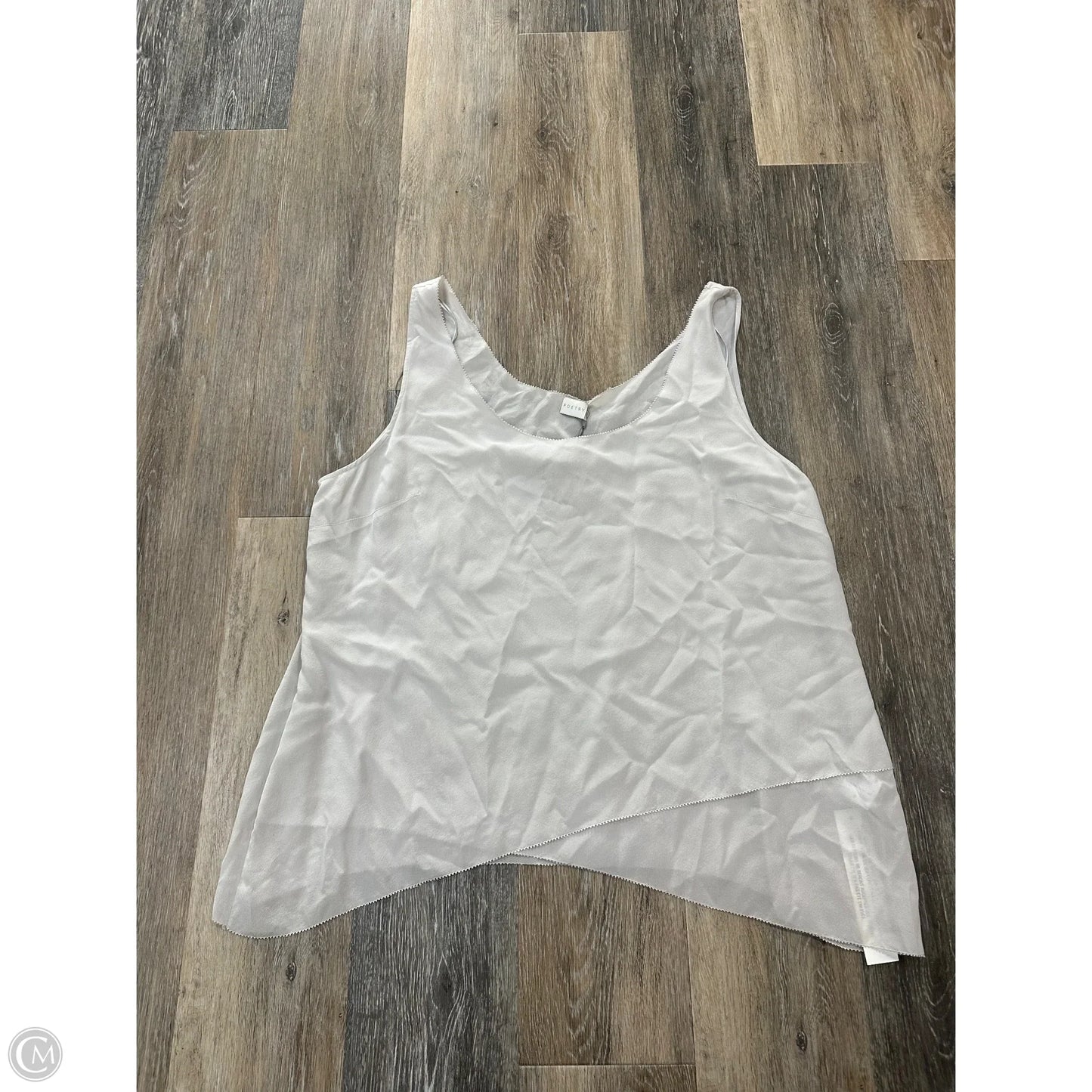 Top Sleeveless By Poetry In Grey, Size: 2x