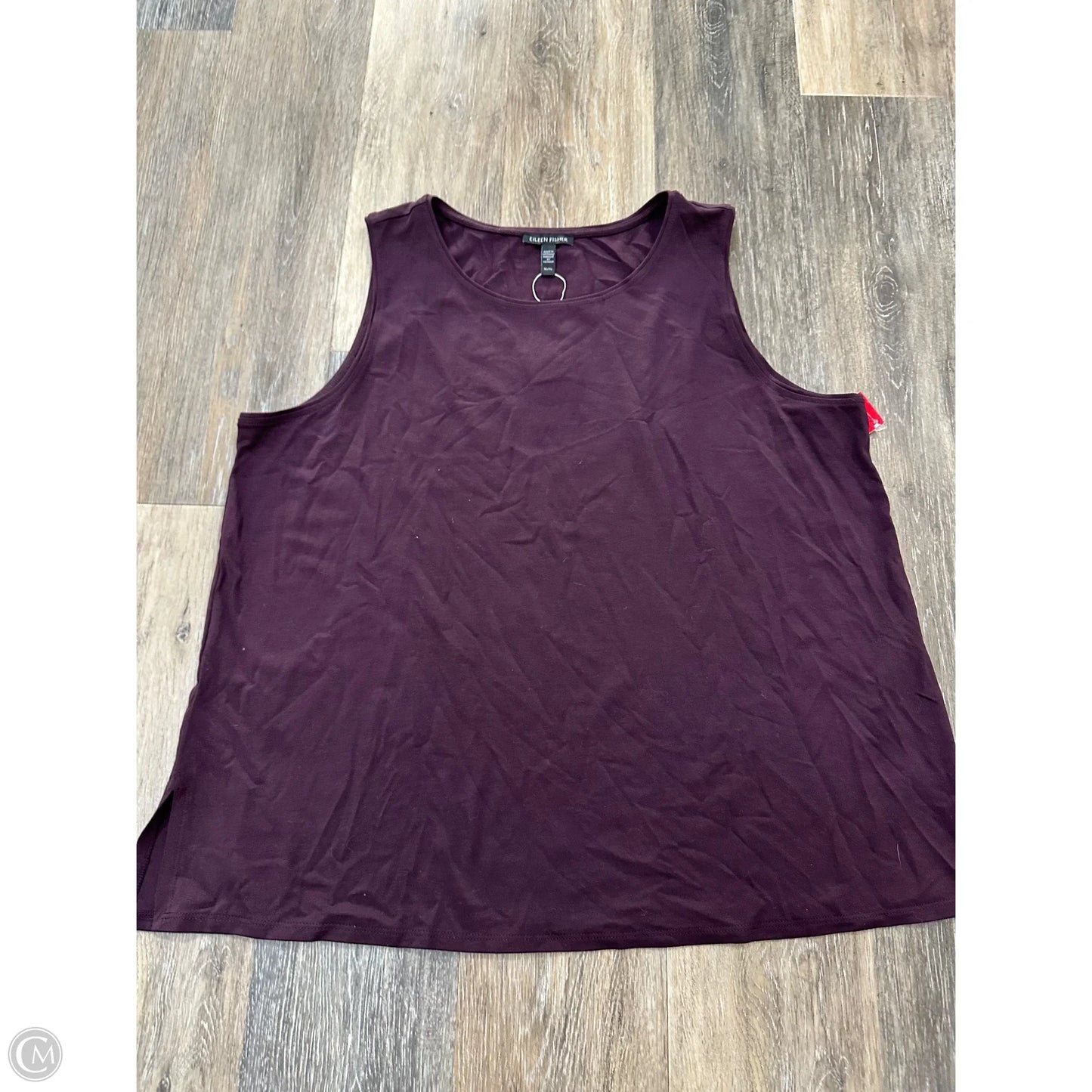 Top Sleeveless By Eileen Fisher In Purple, Size: Xl