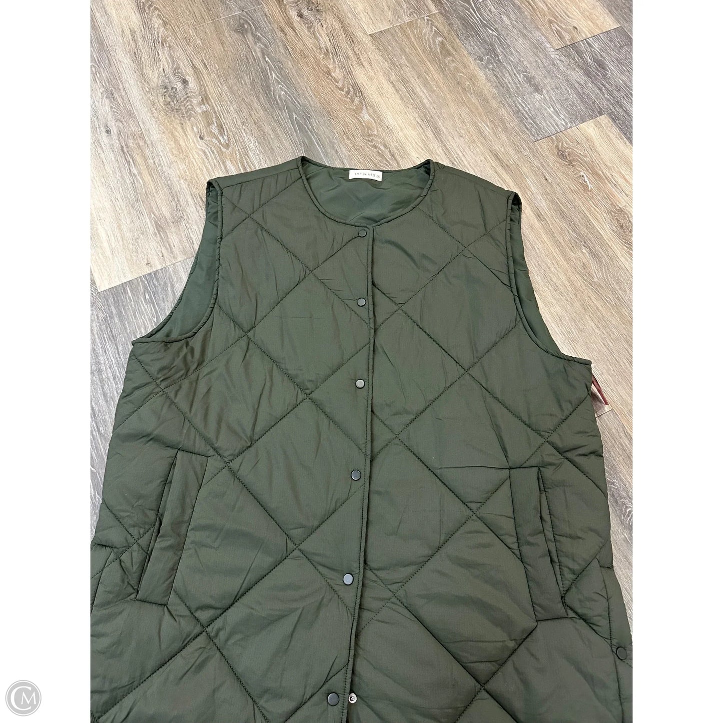 Vest Puffer & Quilted By The Nines In Green, Size: 1x