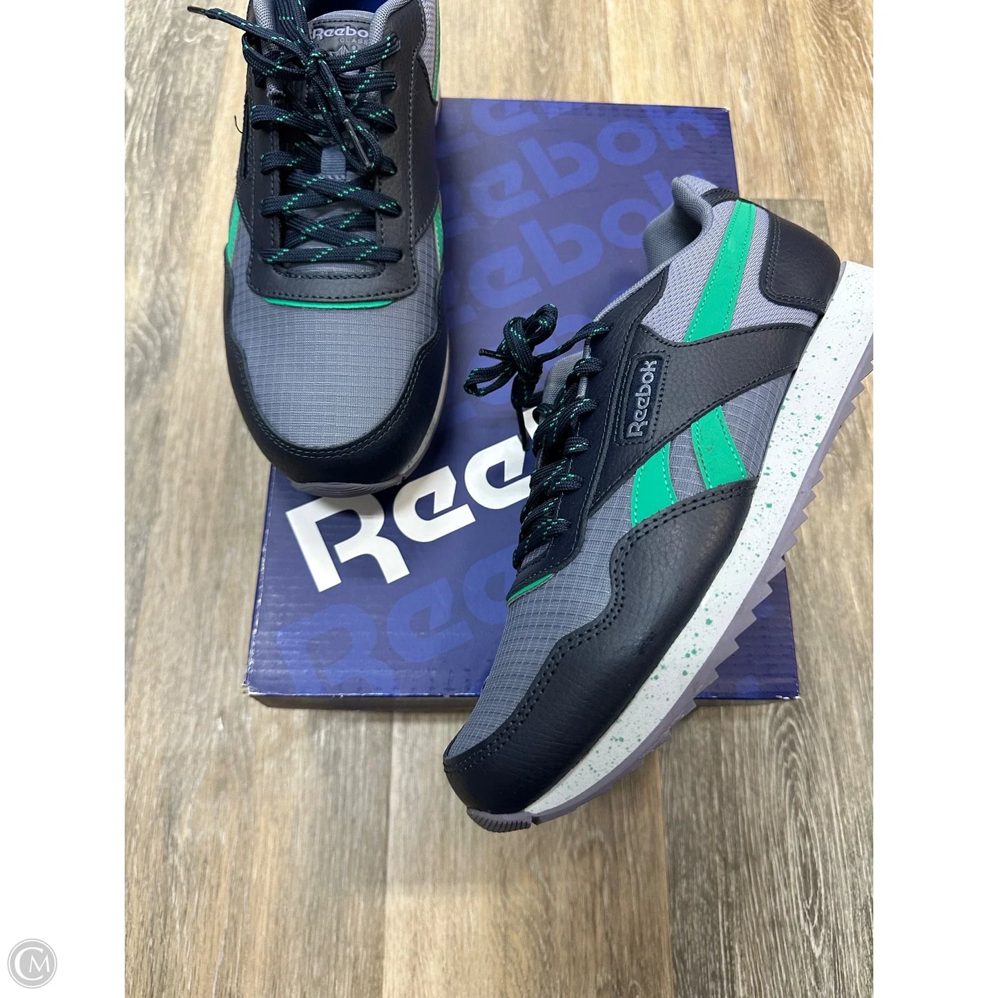 Shoes Sneakers By Reebok In Blue & Green, Size: 9.5