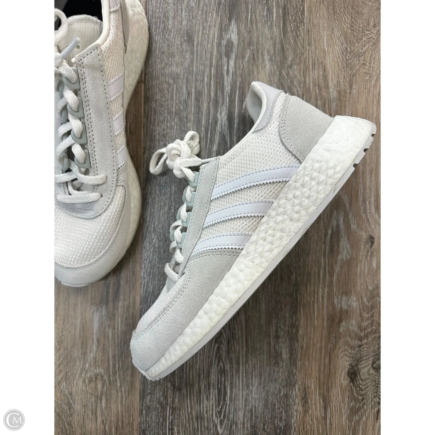 Shoes Athletic By Adidas In White, Size: 6.5