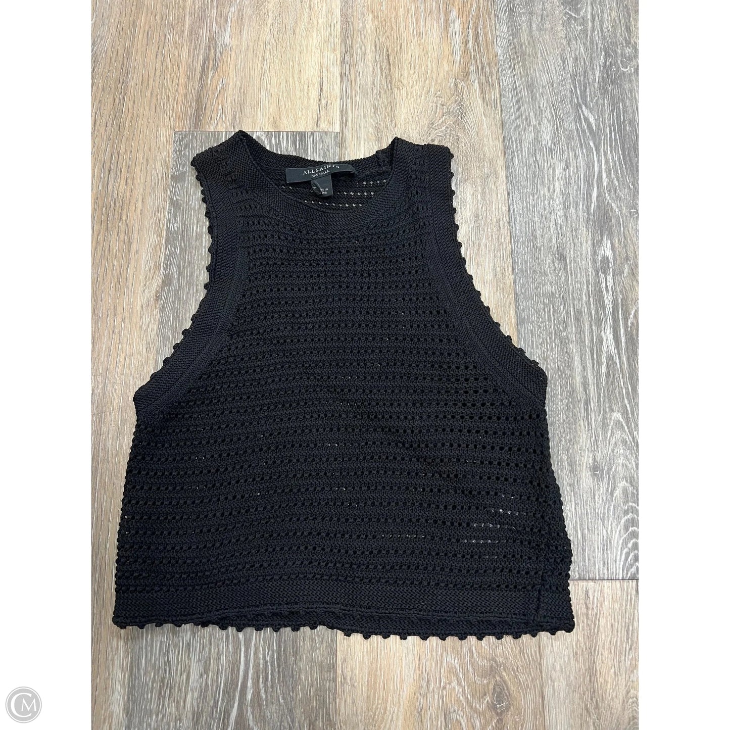 Top Sleeveless Designer By All Saints In Black, Size: Xs