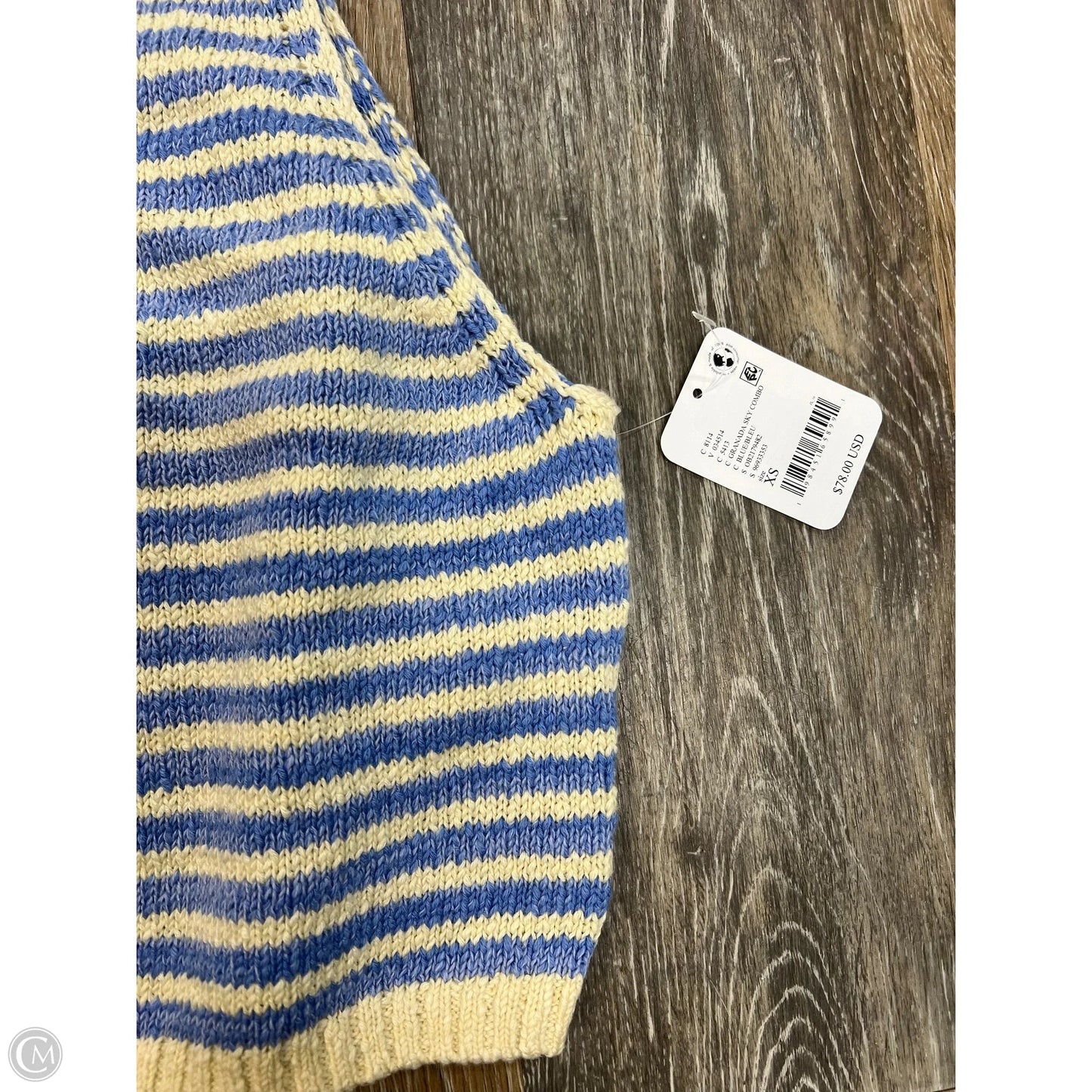 Top Sleeveless By Free People In Striped Pattern, Size: Xs