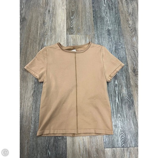 Top Short Sleeve By Good American In Tan, Size: S/M
