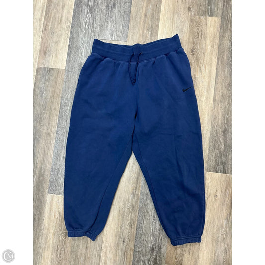 Athletic Pants By Nike Apparel In Blue, Size: 1x