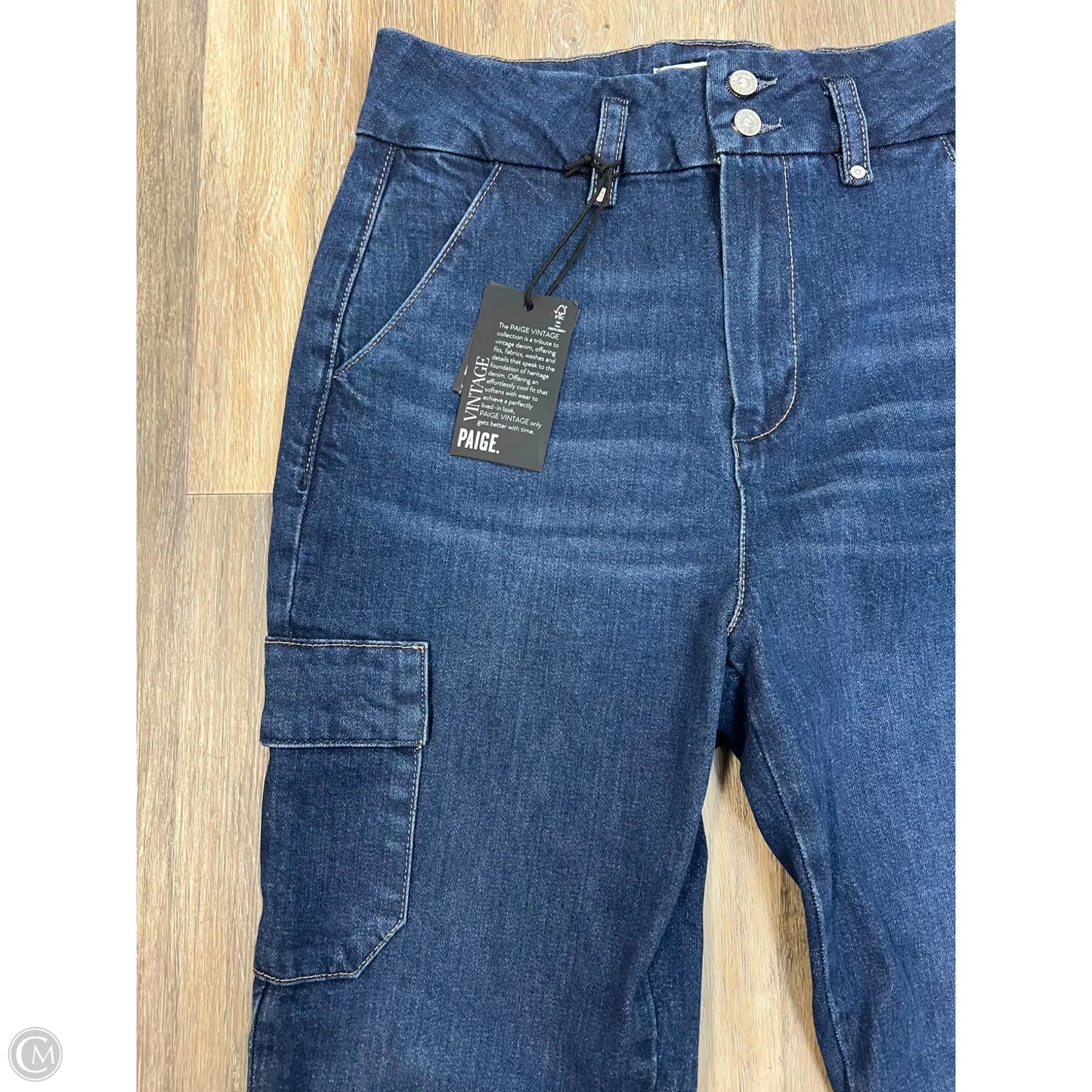 Jeans Flared By Paige In Blue Denim, Size: 8/29