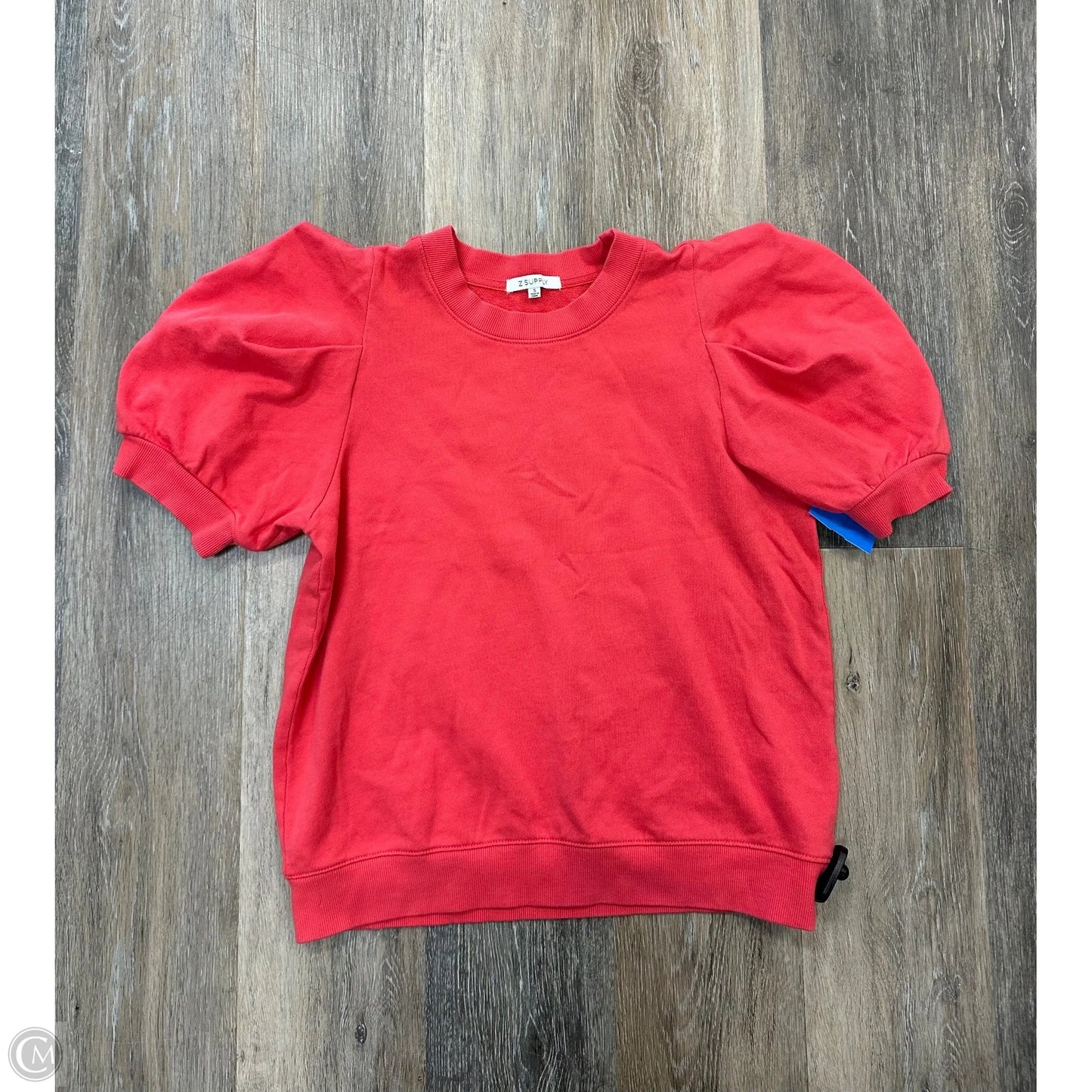 Top Short Sleeve By Z Supply In Red, Size: S