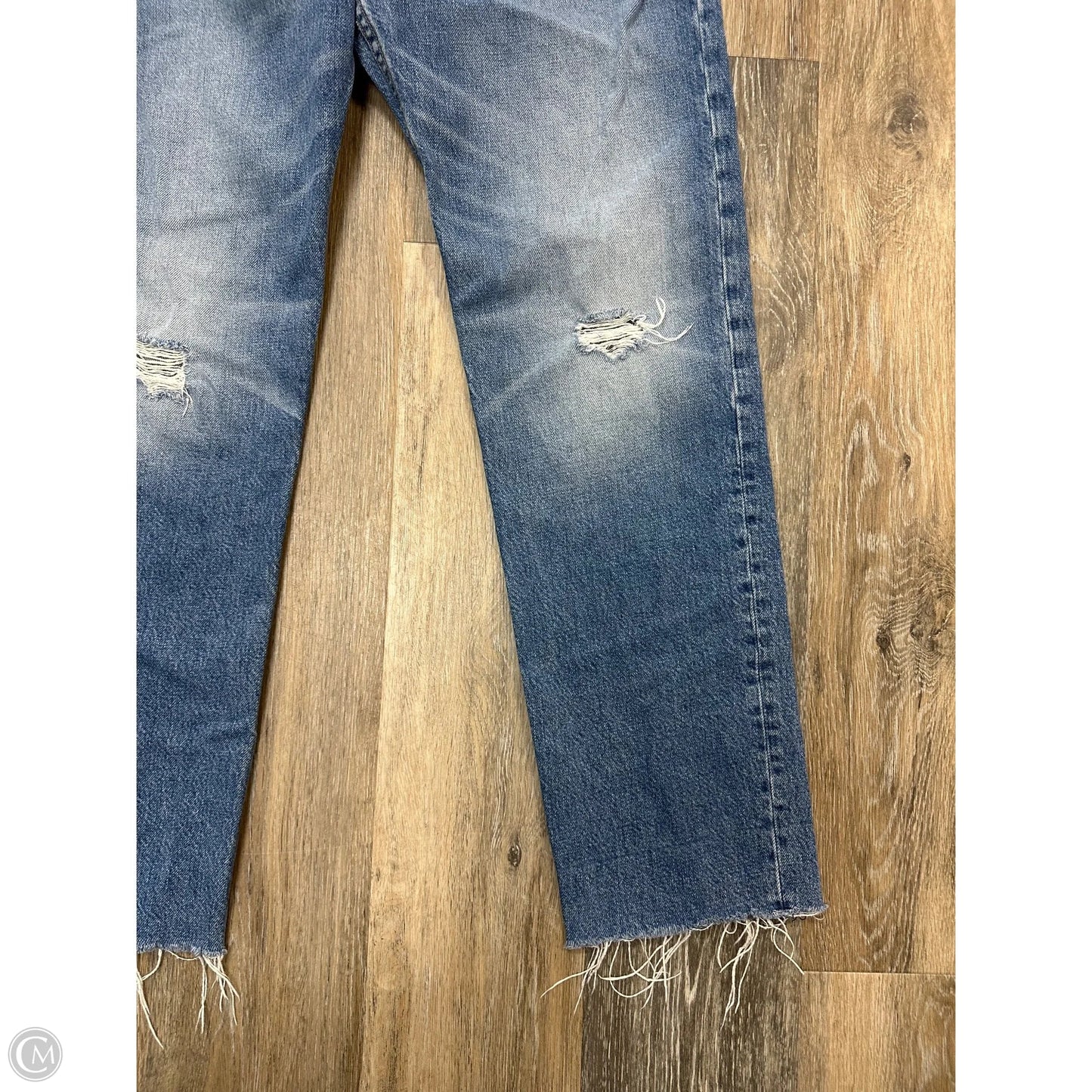 Jeans Straight By Rag And Bone In Blue Denim, Size: 8