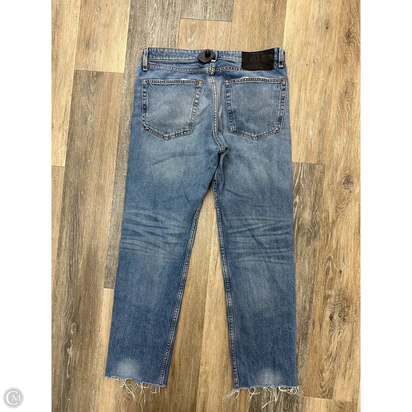 Jeans Straight By Rag And Bone In Blue Denim, Size: 8