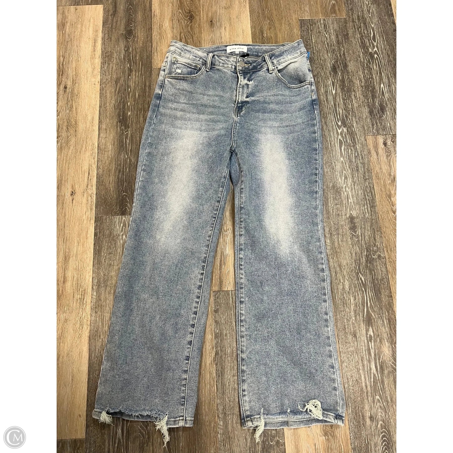 Jeans Straight By Risen In Blue Denim, Size: 14/32