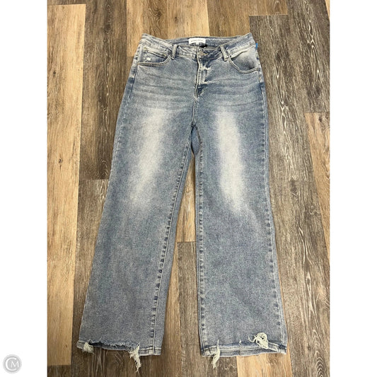 Jeans Straight By Risen In Blue Denim, Size: 14/32