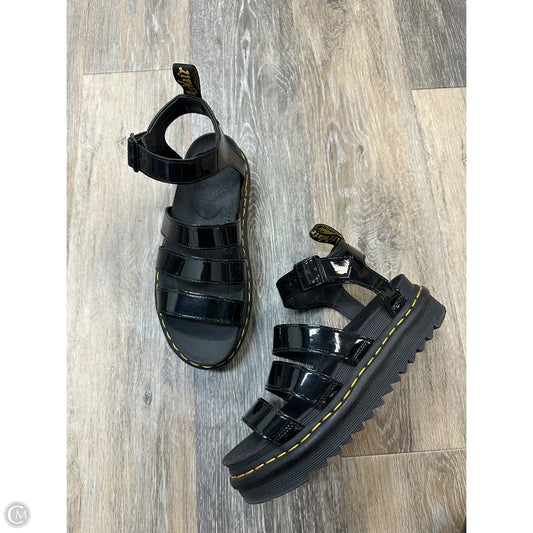 Sandals Heels Platform By Dr Martens In Black, Size: 8