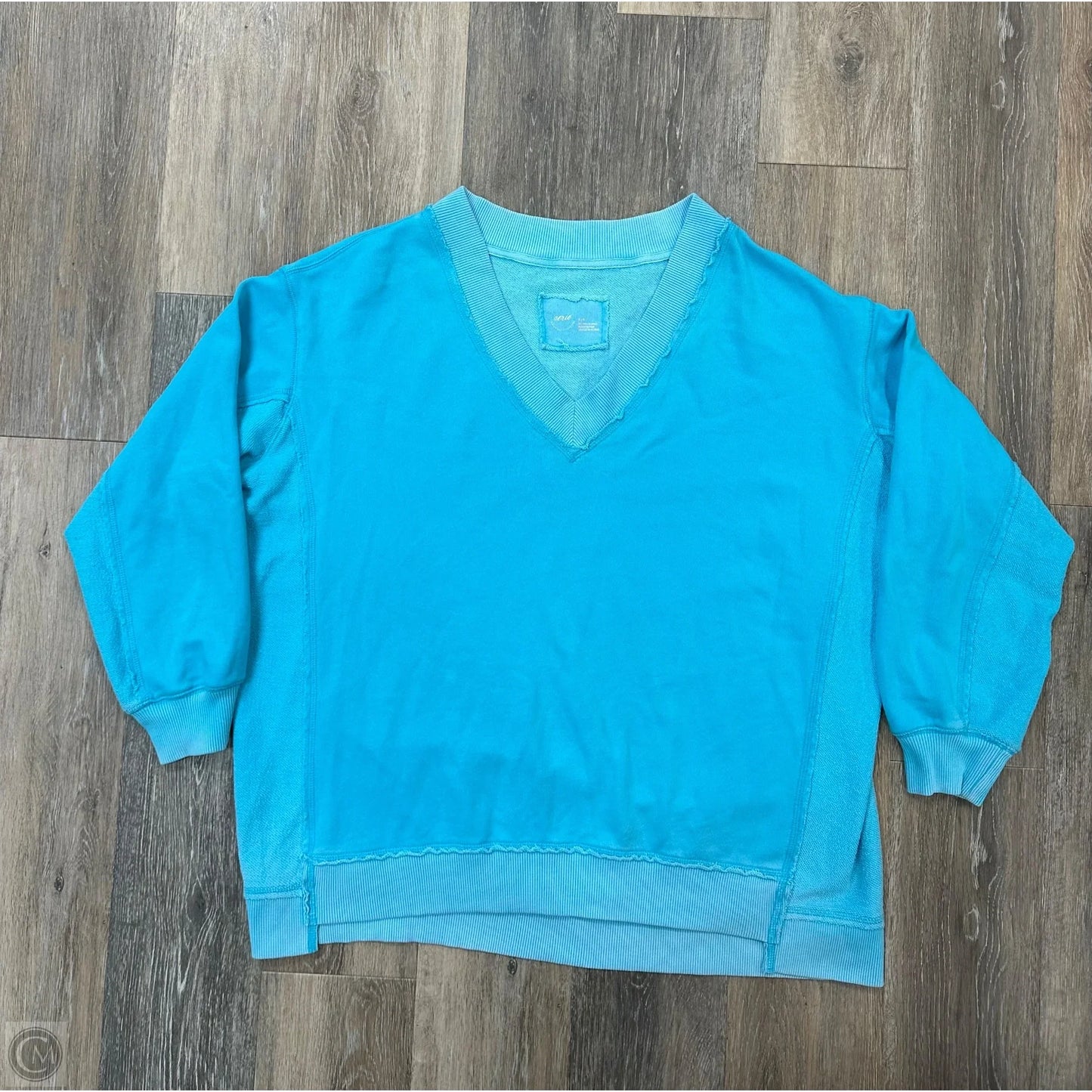 Sweatshirt Collar By Aerie In Blue, Size: M