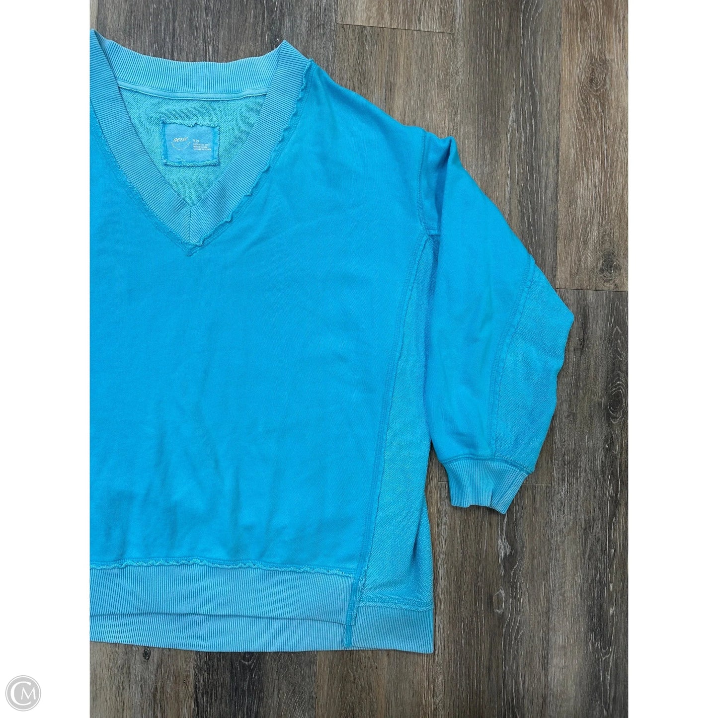 Sweatshirt Collar By Aerie In Blue, Size: M