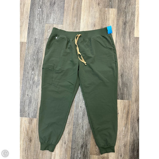 Athletic Pants By Figs In Green Size: Xxl