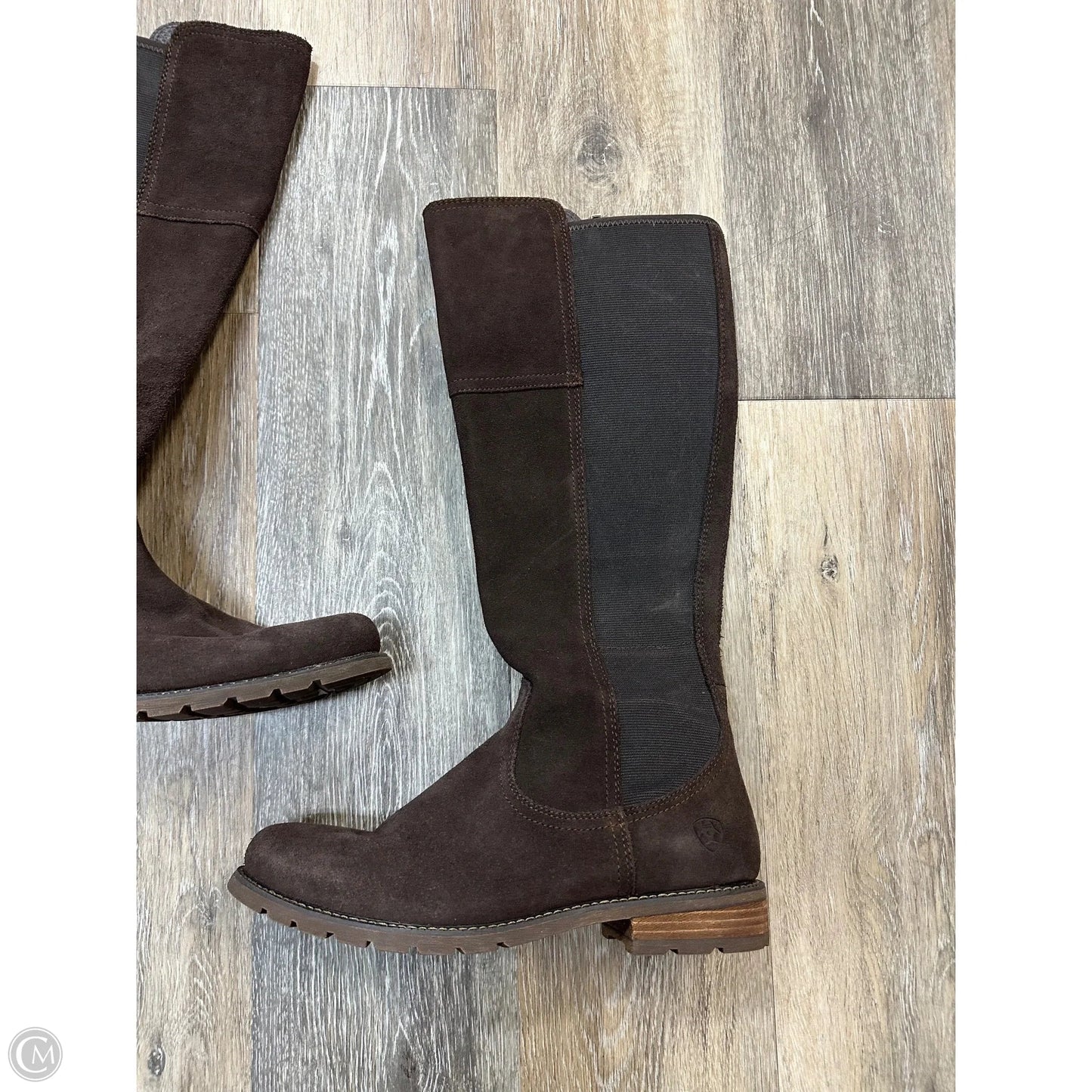 -Boots Knee Flats By Ariat In Brown, Size: 9