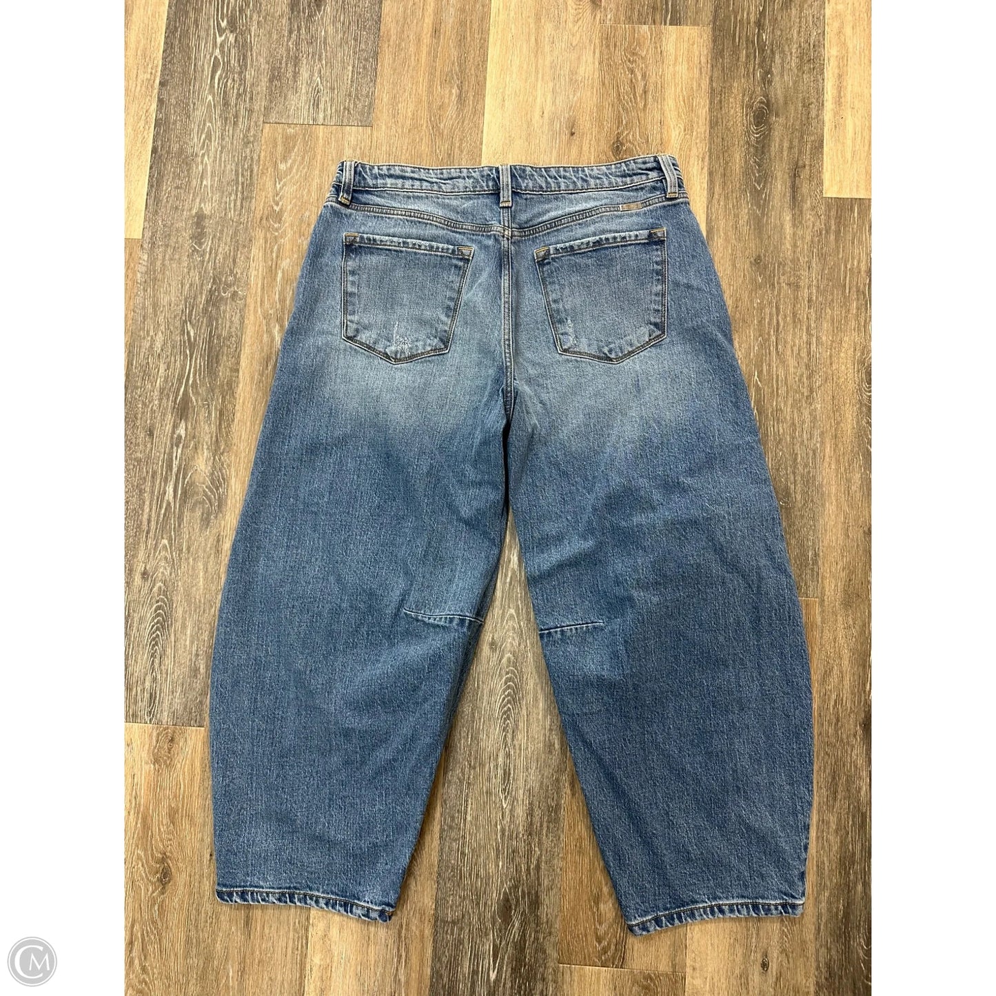 Jeans Wide Leg By Kancan In Blue Denim, Size: 12
