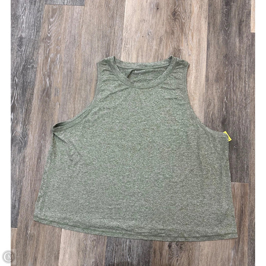 Athletic Tank Top By Athleta In Green, Size: 2x