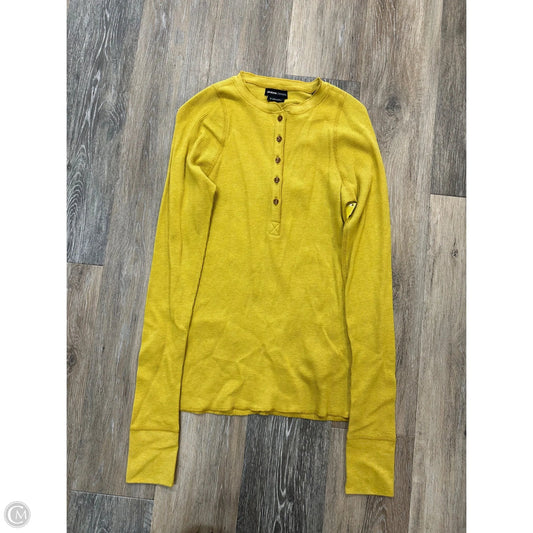 Top Long Sleeve By Prana In Yellow, Size: S