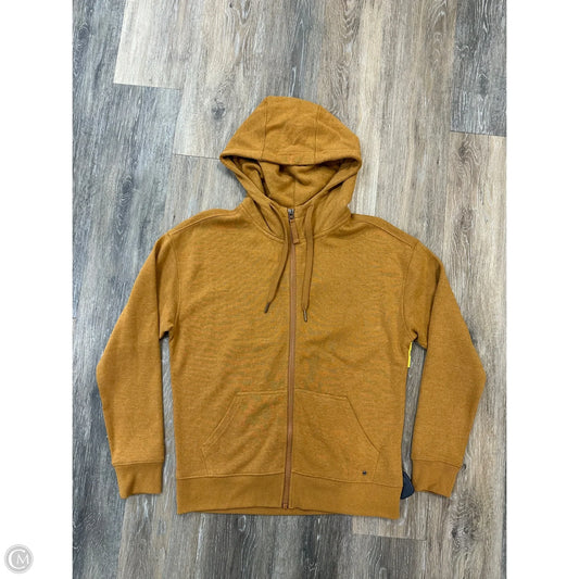 Athletic Sweatshirt Hoodie By Prana In Gold, Size: S