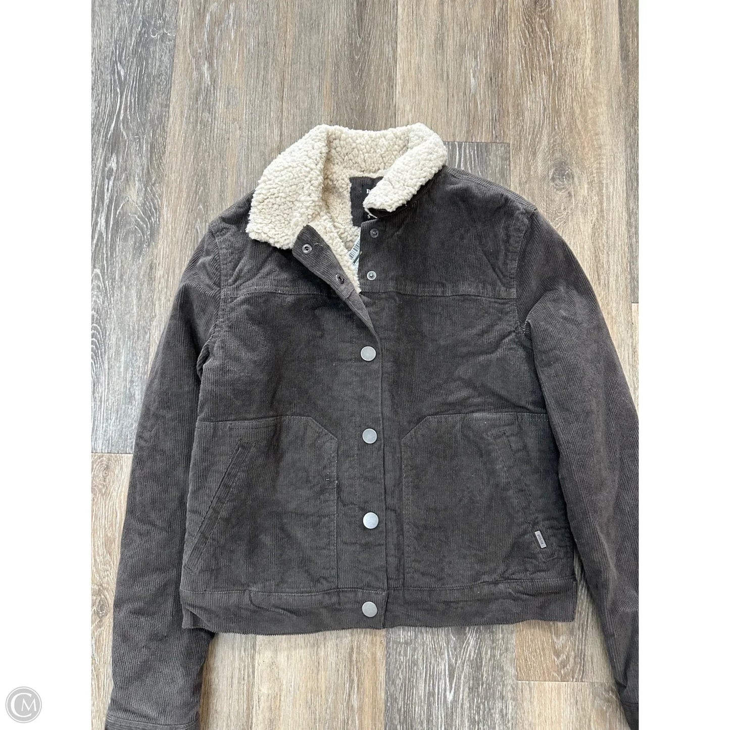 Jacket Faux Fur & Sherpa By Prana In Grey, Size: S
