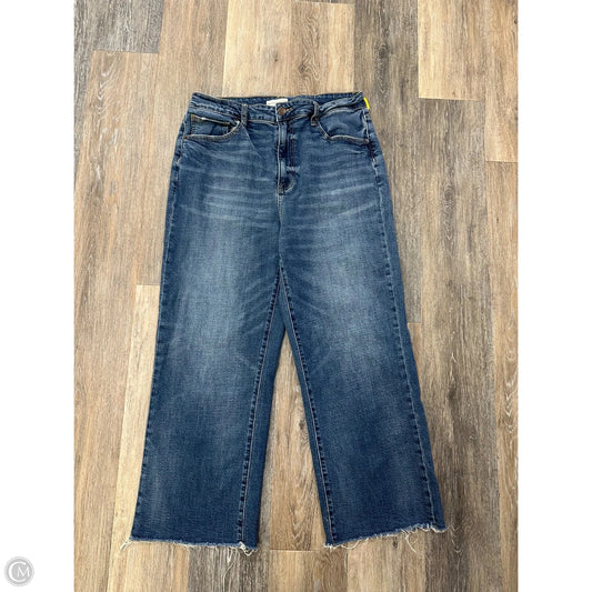 Jeans Wide Leg By Oliver Logan In Blue Denim, Size: 14