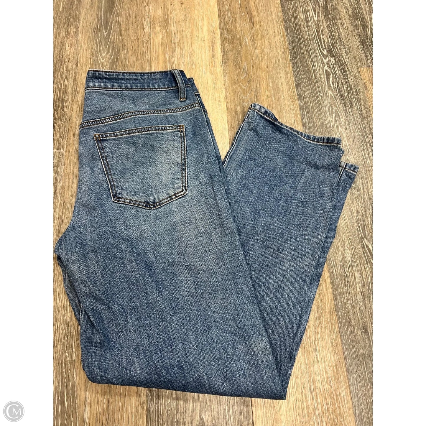 -Jeans Straight By Kut In Blue Denim, Size: 8