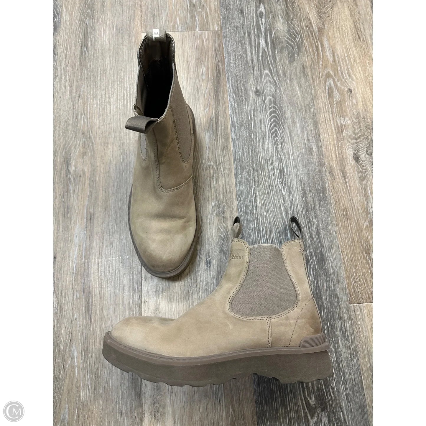 Boots Ankle Flats By Sorel In Beige, Size: 9