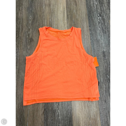 Athletic Tank Top By Lululemon In Orange, Size: M