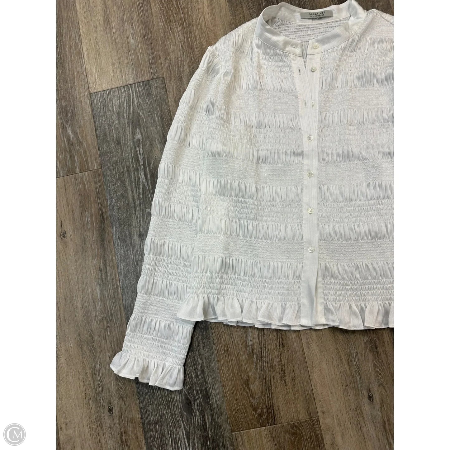 Blouse Designer By All Saints In White, Size: 10
