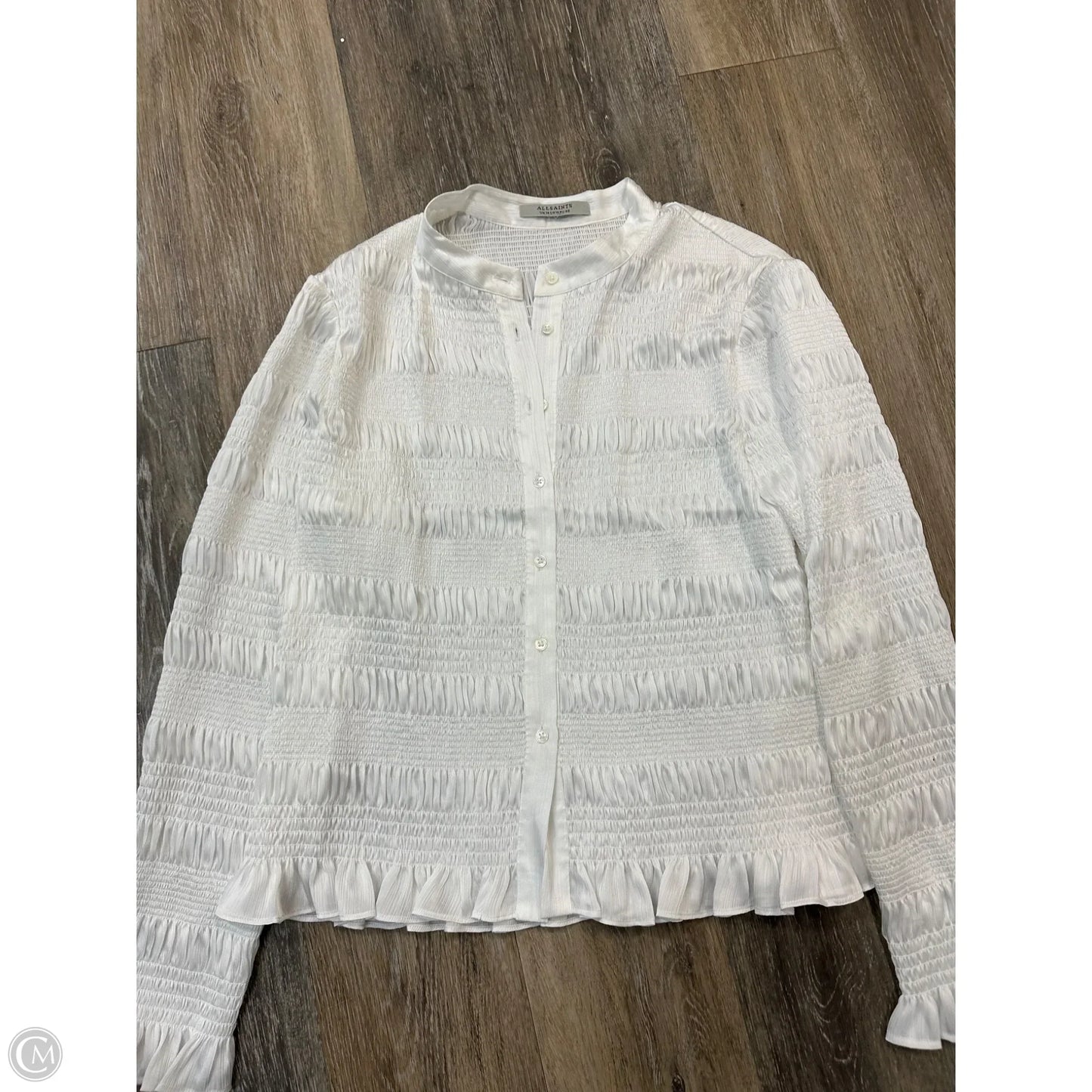 Blouse Designer By All Saints In White, Size: 10