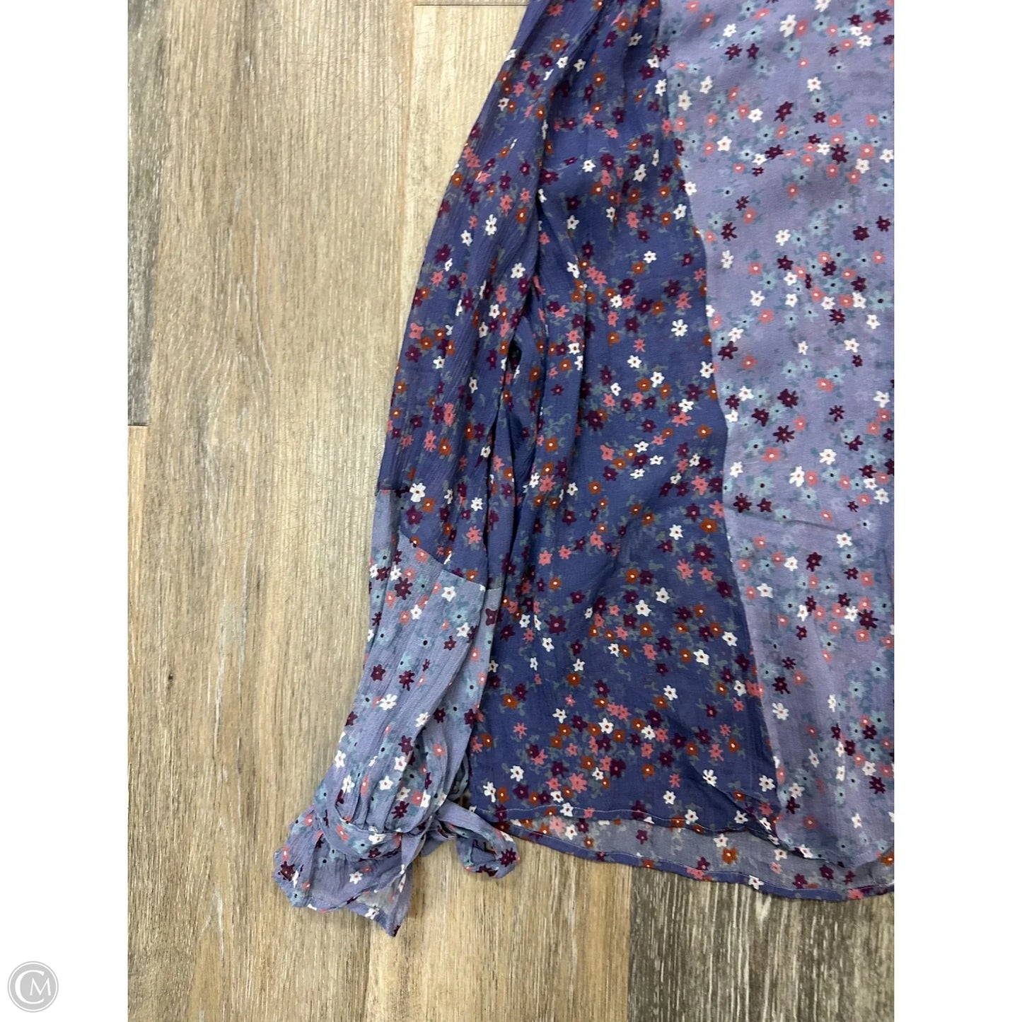 Blouse Long Sleeve By Paige In Purple, Size: M