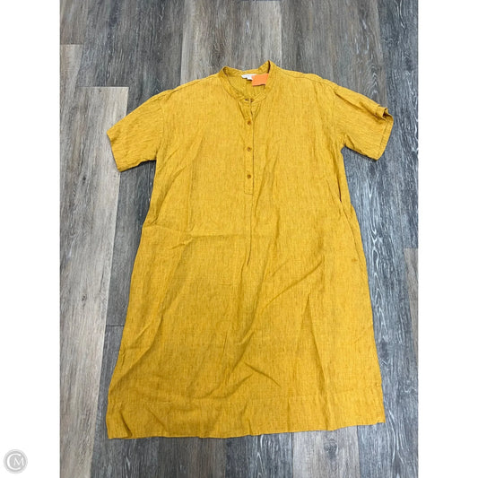 Dress Casual Short By Eileen Fisher In Yellow, Size: M
