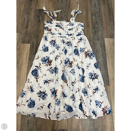 -Dress Casual Maxi By Abercrombie And Fitch In Floral Print, Size: Xxl