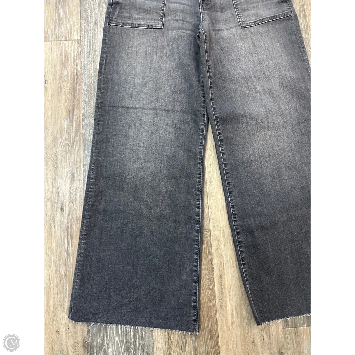 Jeans Wide Leg By Kut In Grey Denim, Size: 8
