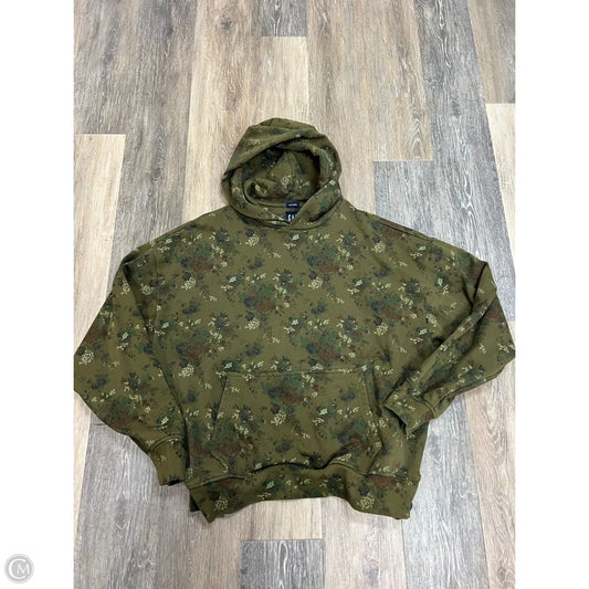-Athletic Sweatshirt Hoodie By Gap In Floral Print, Size: L