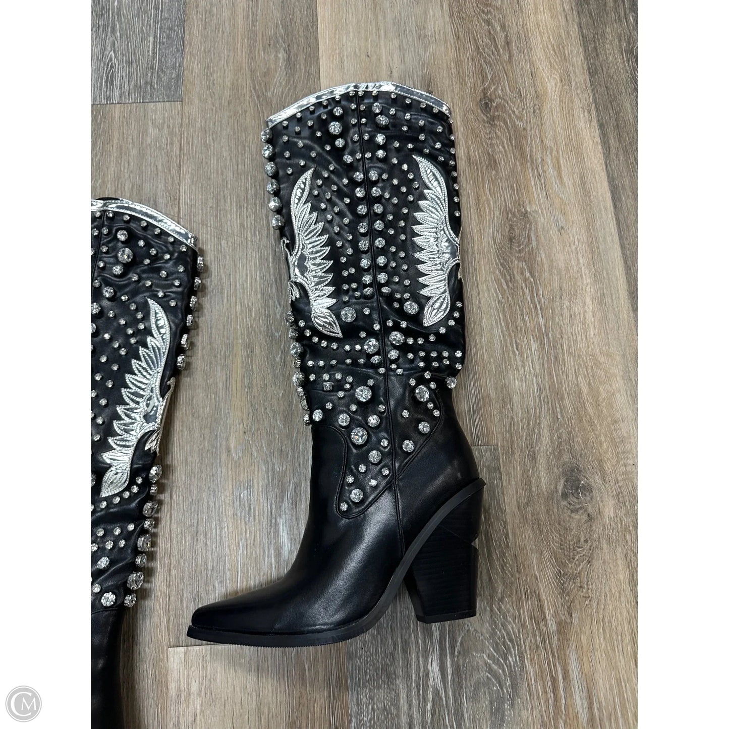 Boots Western By Azalea Wang In Black, Size: 8.5