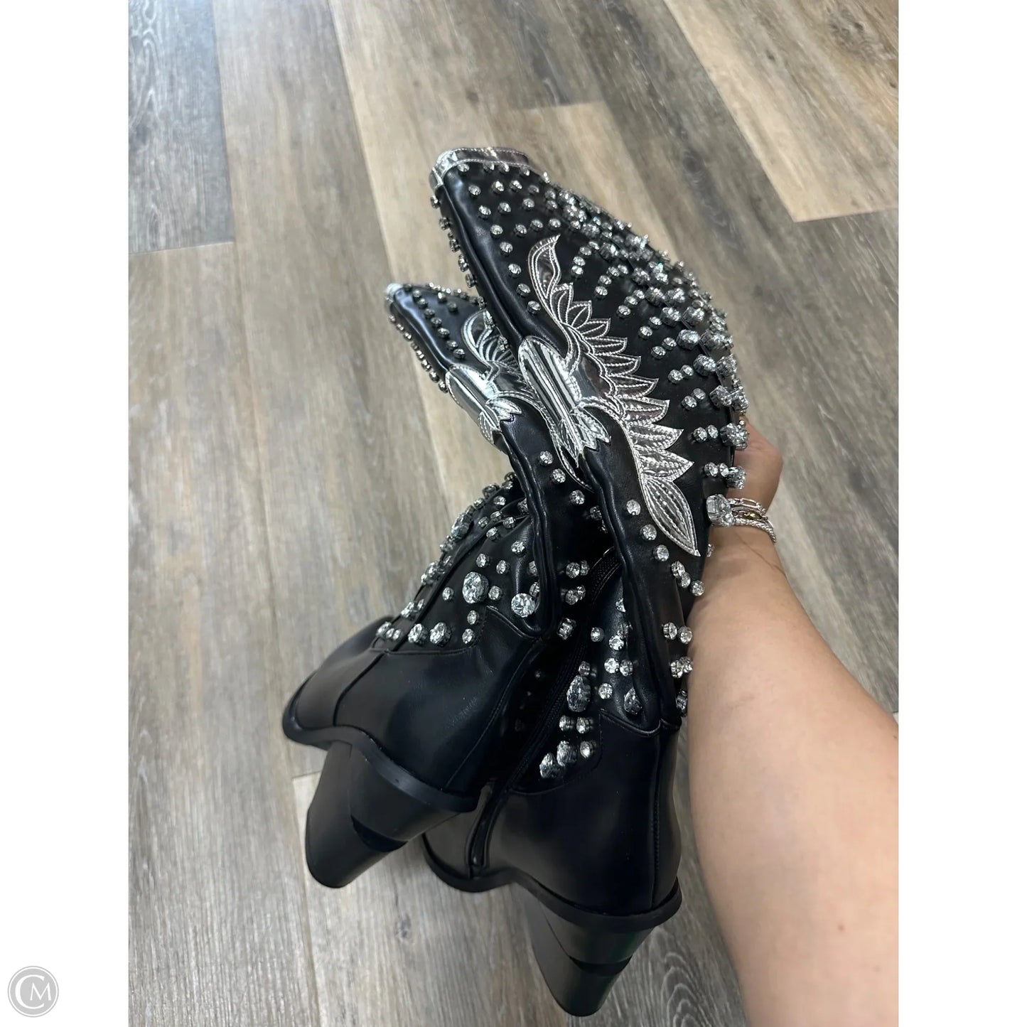 Boots Western By Azalea Wang In Black, Size: 8.5