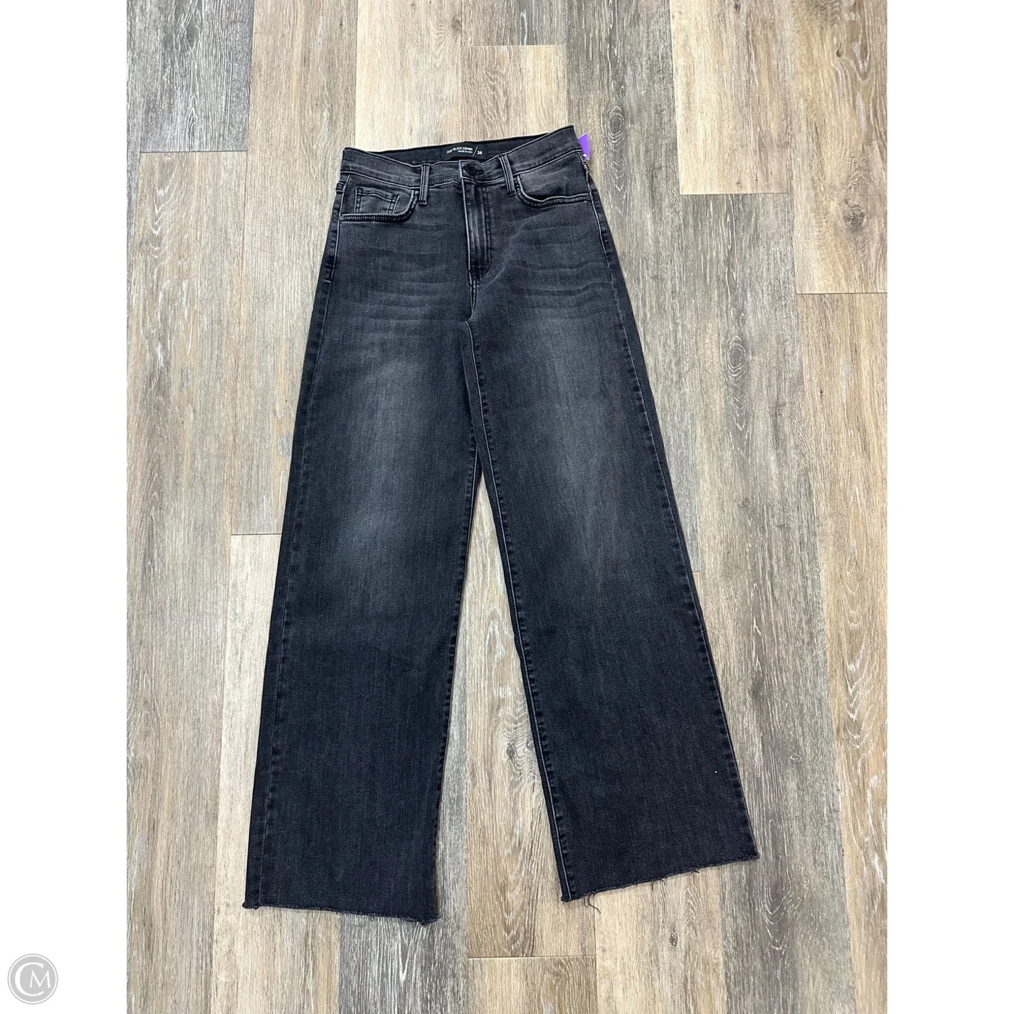 Jeans Wide Leg By Just Black In Black Denim, Size: 2