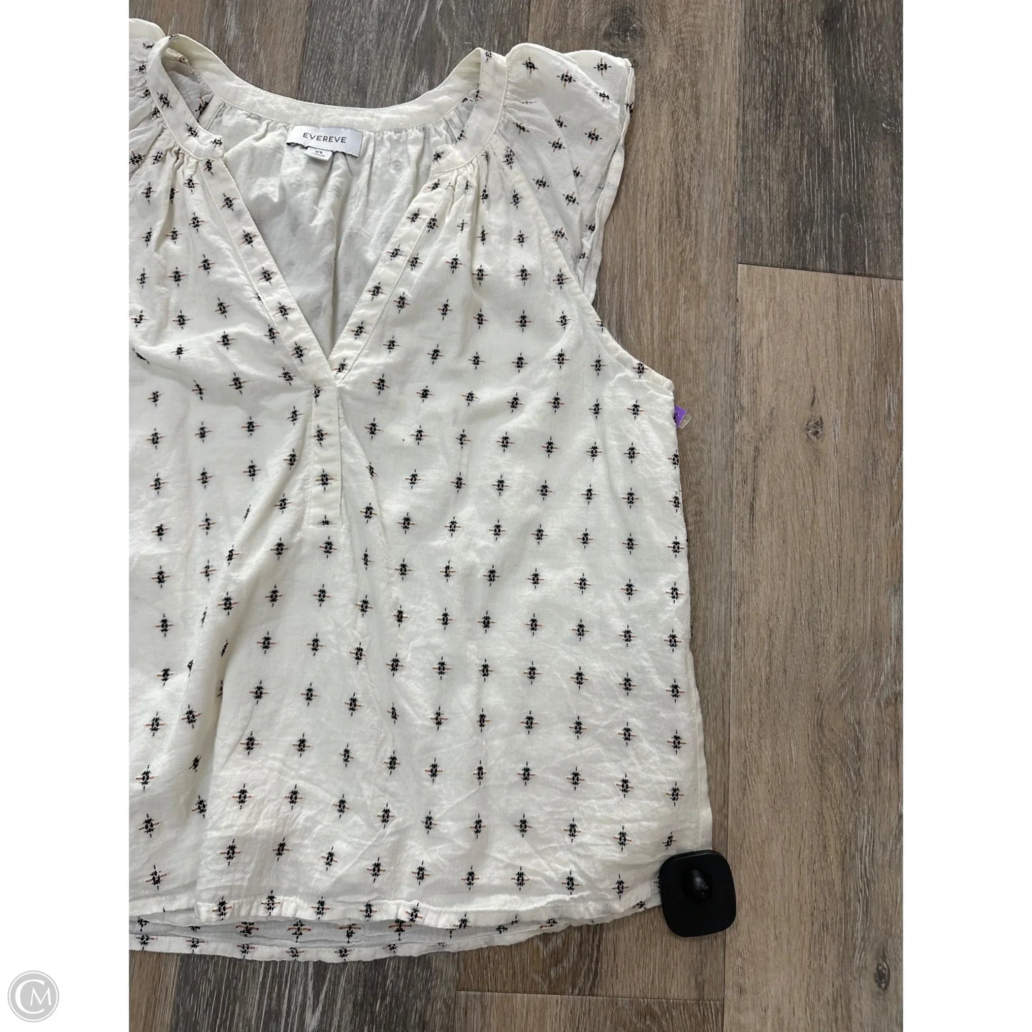 Top Sleeveless By Evereve In Cream, Size: Xs