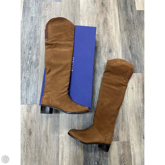 Boots Designer By Stuart Weitzman In Tan, Size: 8.5