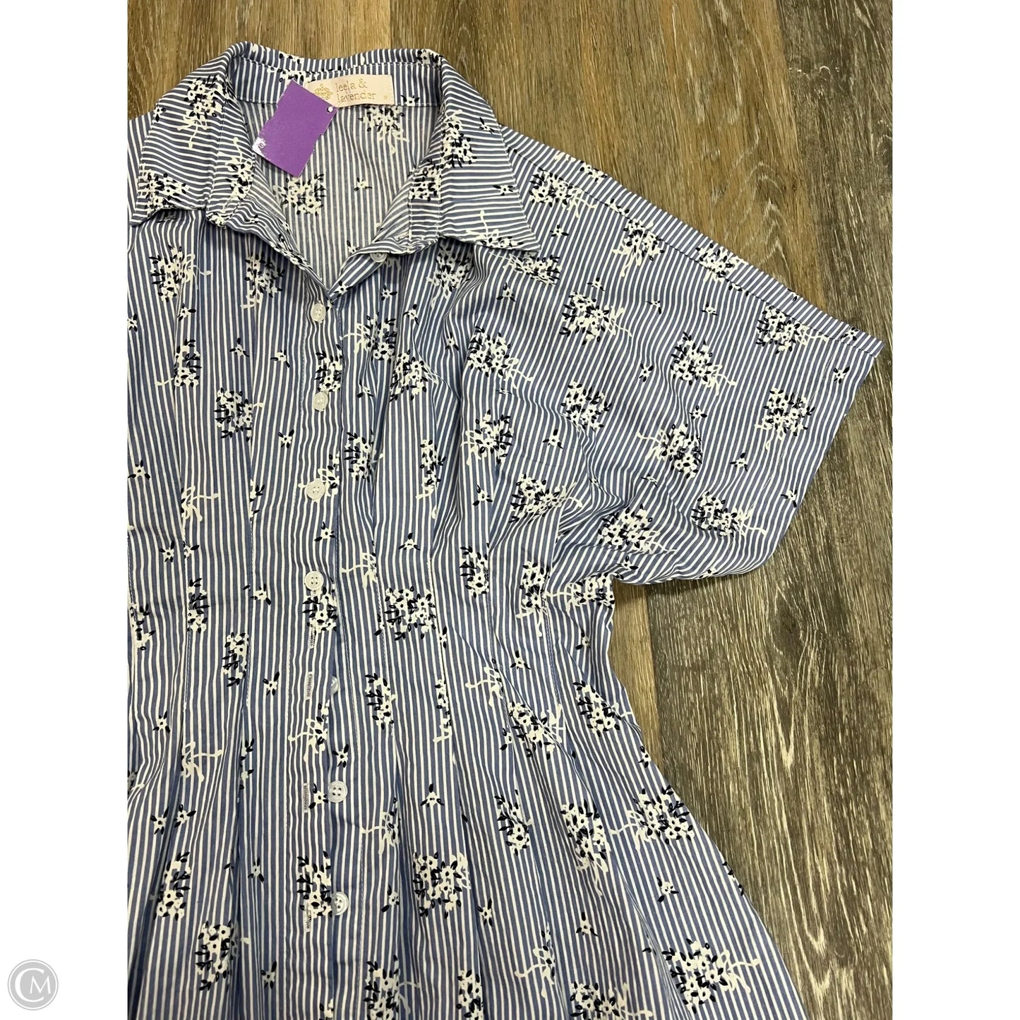 -Dress Casual Maxi By Leela & Lavender In Striped Pattern, Size: M