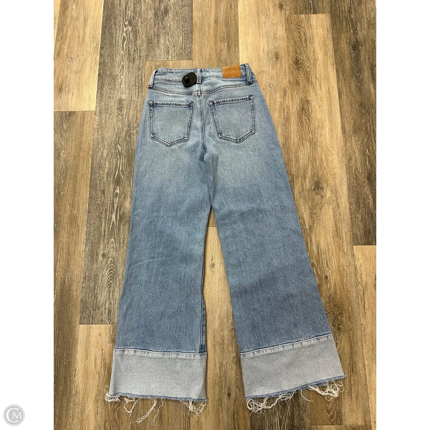 Jeans Wide Leg By Evereve In Blue Denim, Size: 1/25