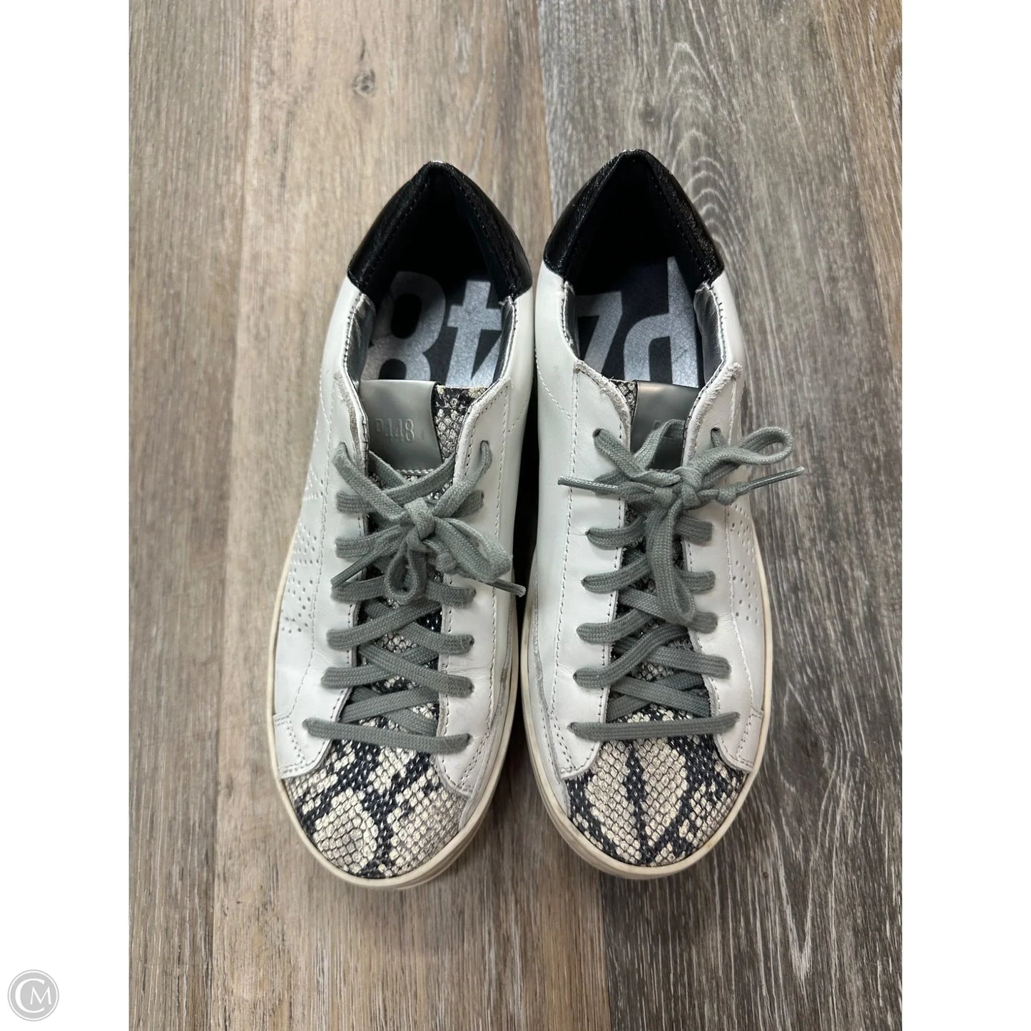 Shoes Sneakers By P448 In Black & White, Size: 8